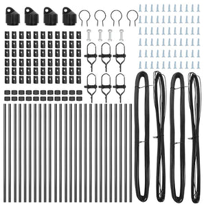 Stängselstolpe 26 pcs Grå 3,2 x 3,2 x 120 cm