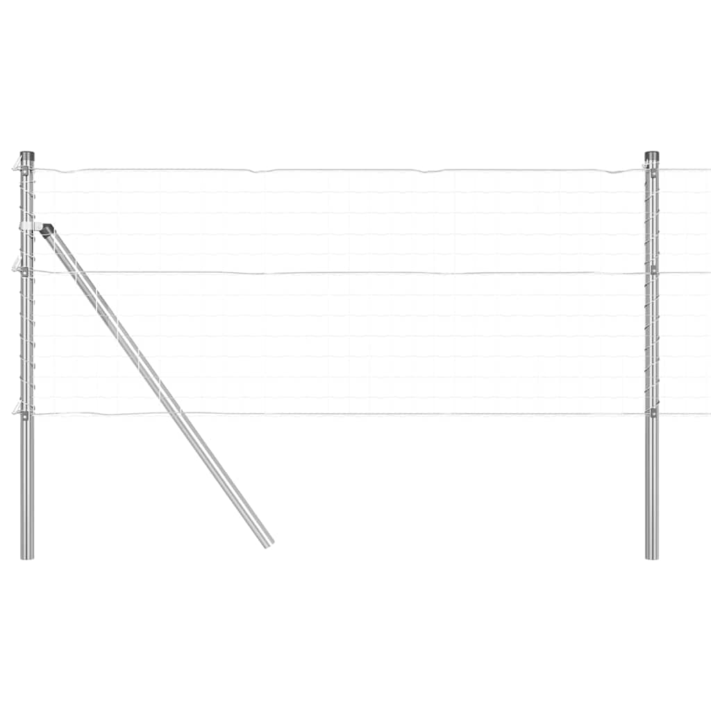 Stängselstolpe 26 pcs Grå 3,2 x 3,2 x 100 cm