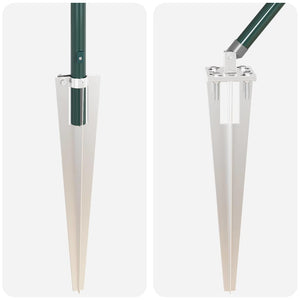 Stängselstolpe 52 pcs Grå 3,2 x 3,2 x 170 cm