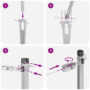 Stängselstolpe 26 pcs Grå 3,2 x 3,2 x 60 cm