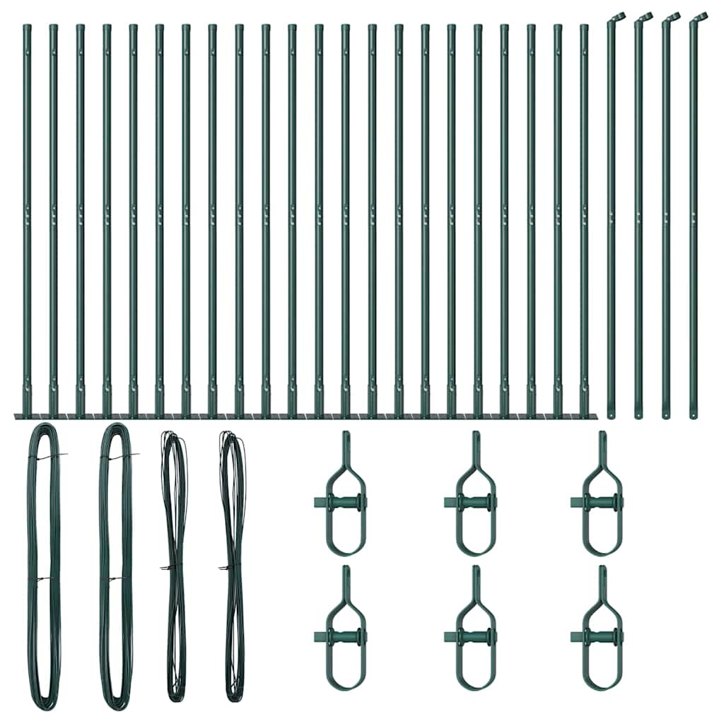 Stängselstolpe 26 pcs Grå 3,2 x 3,2 x 78,5 cm