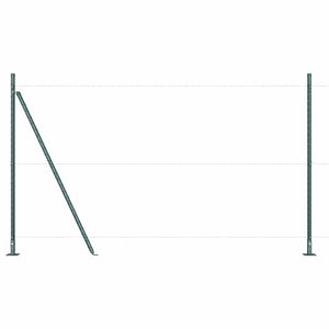 Stängselstolpe 26 pcs Grå 3,2 x 3,2 x 88,5 cm