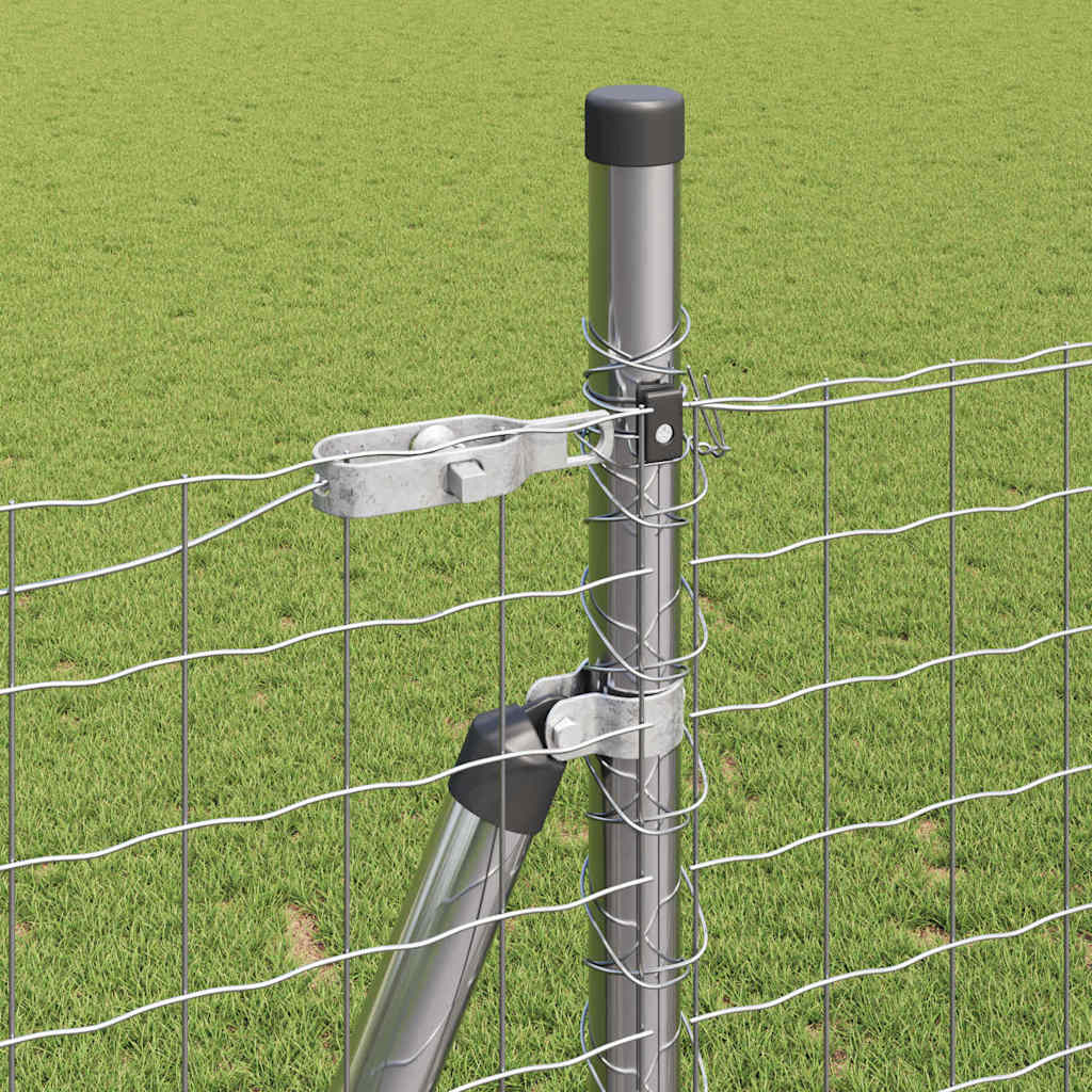 Stängselstolpe 52 pcs Grå 3,2 x 3,2 x 88,5 cm