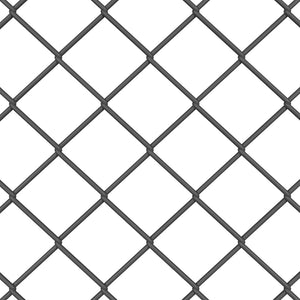 Stängselstolpe Grå 10 x 1,4 m (60 x 60 mm nät) Stål och PVC