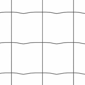 Stängsel med stolpe Grå 1,4 x 10 m Stål och PVC