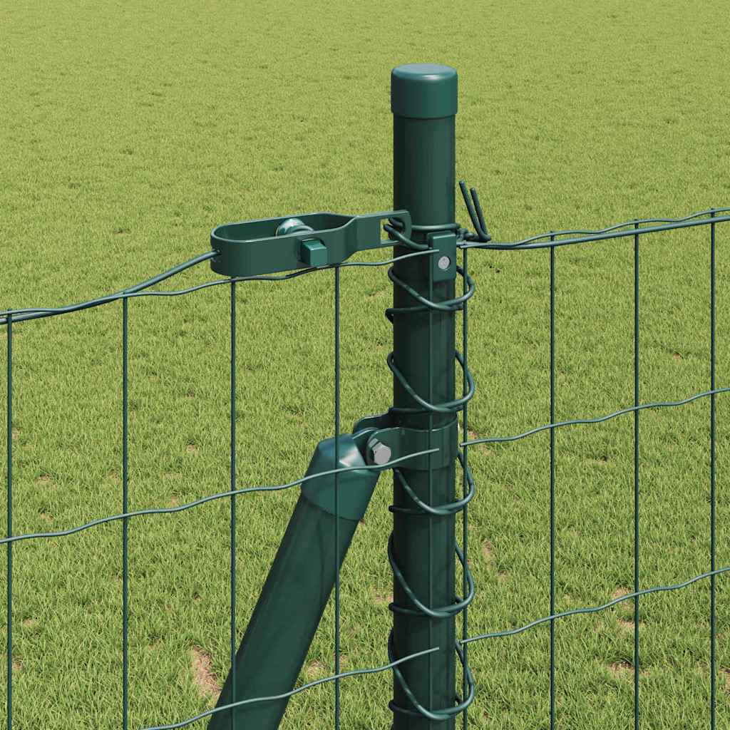 Stängsel med stolpe Grön 1,4 x 10 m Stål och PVC