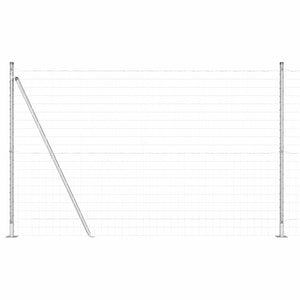 Stängsel med stolpe Silver 1,4 x 10 m Stål