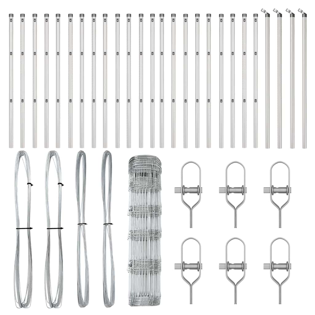 Stängselstolpe Galvaniserad 50 x 0,8 m Stål