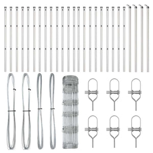 Stängselstolpe Galvaniserad 50 x 0,8 m Stål