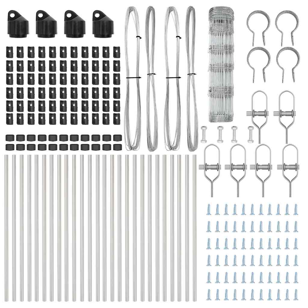 Stängselstolpe Galvaniserad 50 x 0,8 m Stål