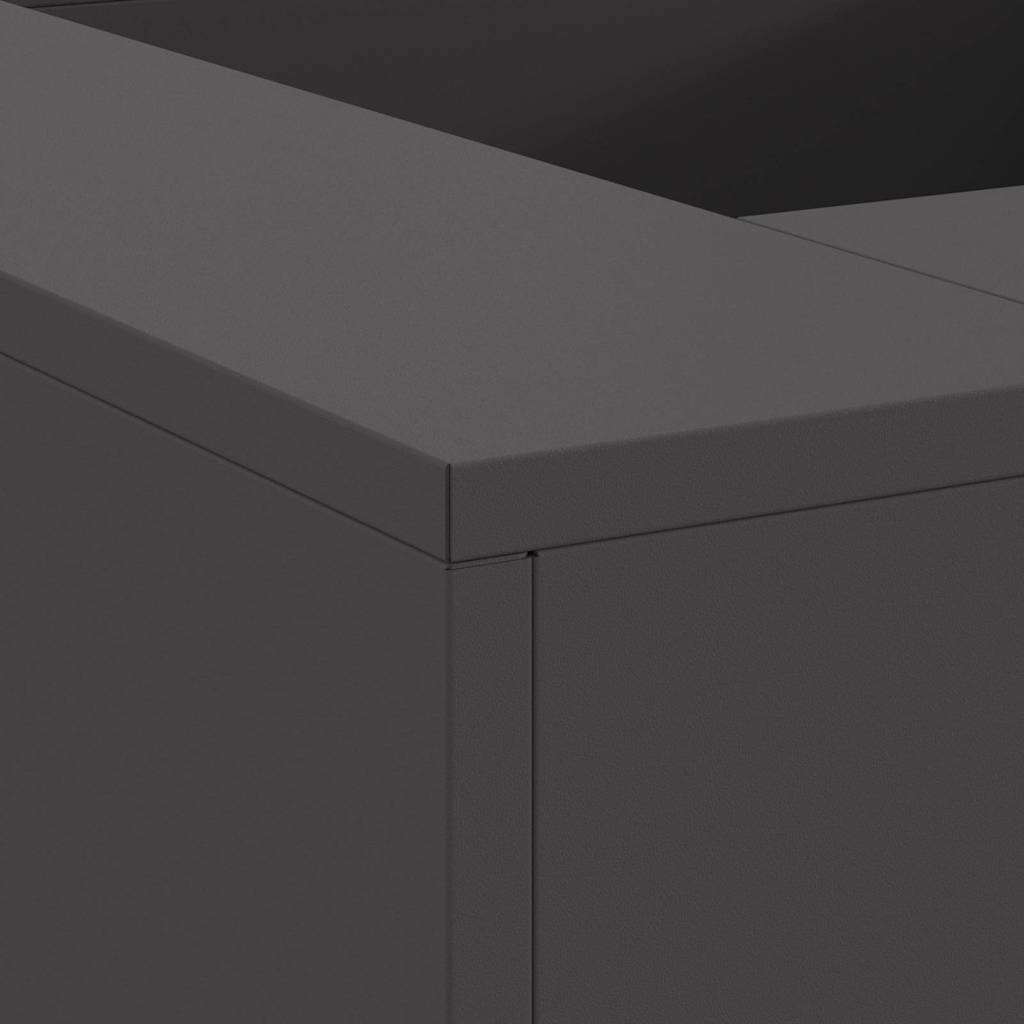 Eldstad Svart 80 x 80 x 40 cm Kallvalsat stål