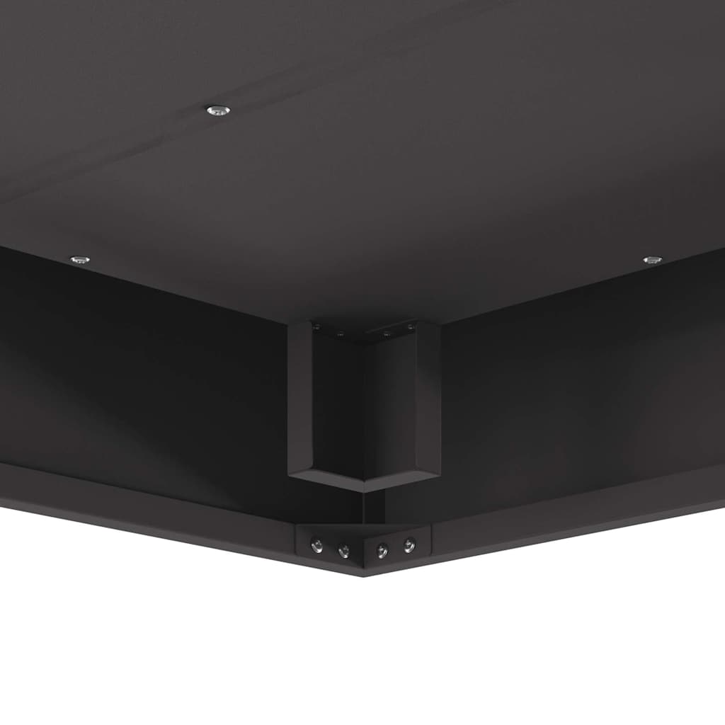 Eldstad Svart 80 x 80 x 40 cm Kallvalsat stål