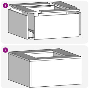Eldstad Svart 80 x 80 x 40 cm Kallvalsat stål