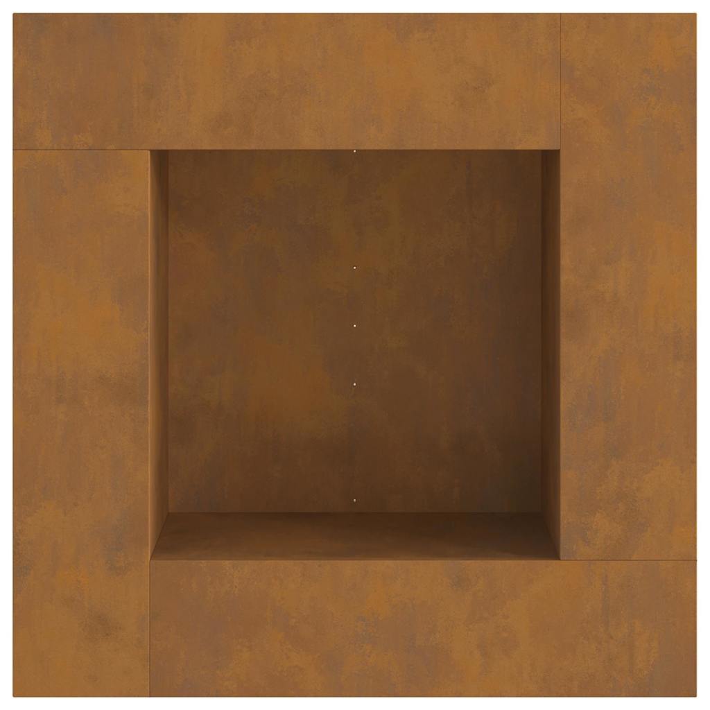 Eldstad Brun 80 x 80 x 40 cm cortenstål