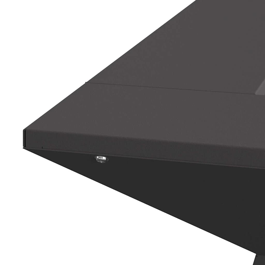 Eldstad Svart 60 x 60 x 50 cm Kallvalsat stål