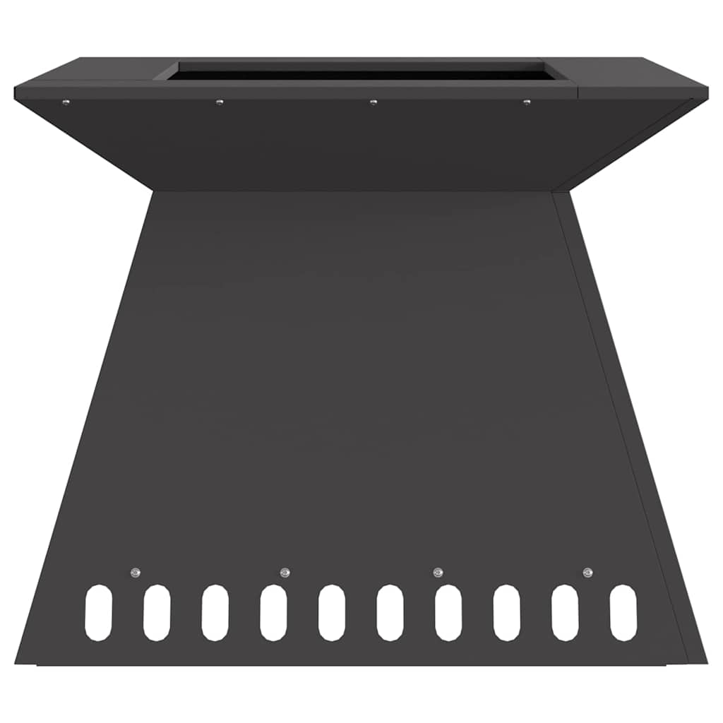 Eldstad Svart 60 x 60 x 50 cm Kallvalsat stål