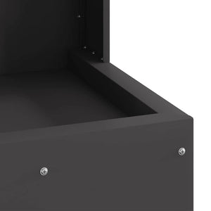 Eldstad Svart 35 x 35 x 100 cm Stål