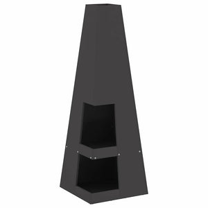 Eldstad Svart 35 x 35 x 100 cm Stål