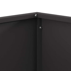 Eldstad Svart 80 x 80 x 40 cm Stål