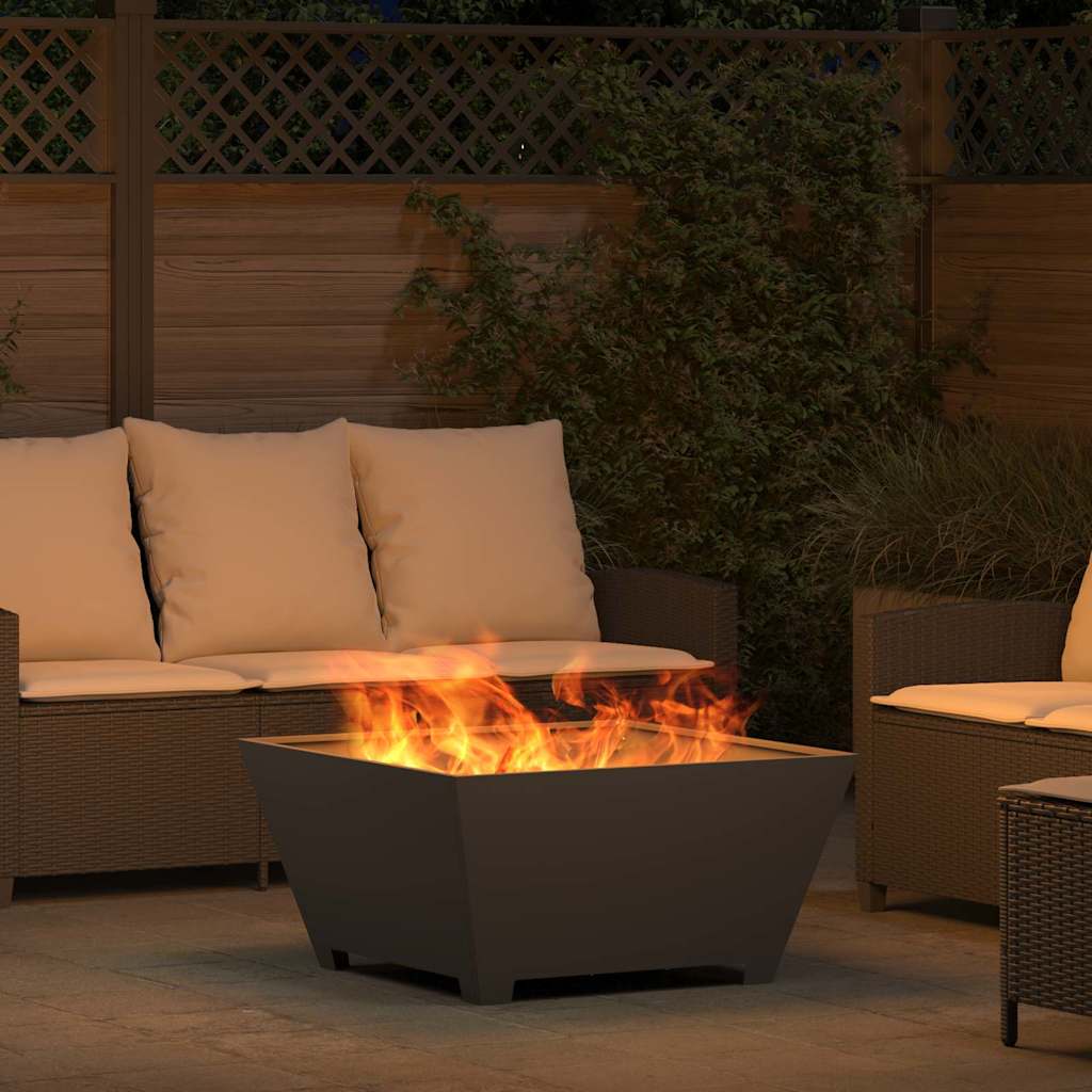 Eldstad Svart 80 x 80 x 40 cm Stål