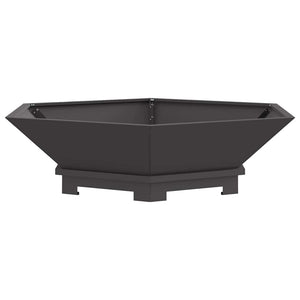 Eldstad Svart 100 x 100 x 28 cm Kallvalsat stål