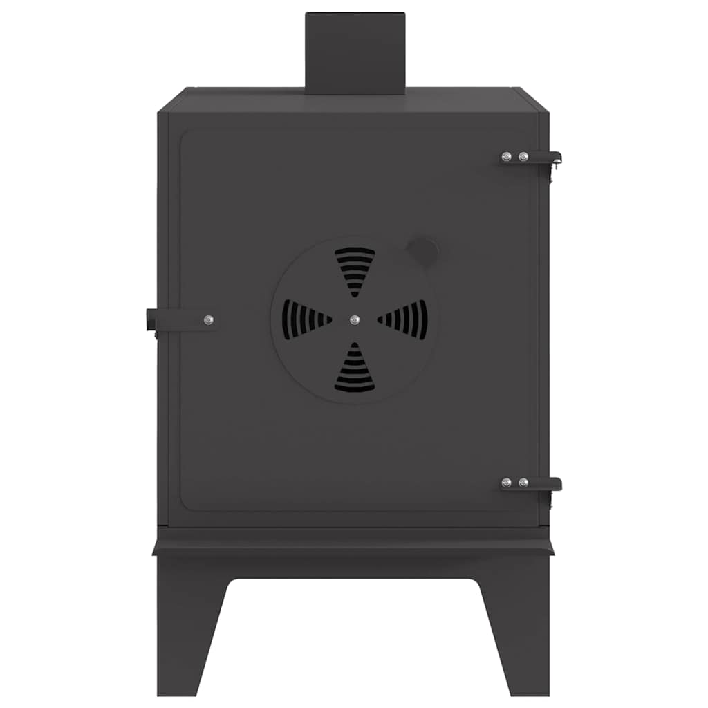 Campingkamin Svart 35 x 50 x 60 cm Kallvalsat stål