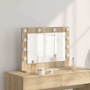 Smink Spegel Sonoma-ek 60 x 45 x 18 cm Glas och konstruerat trä