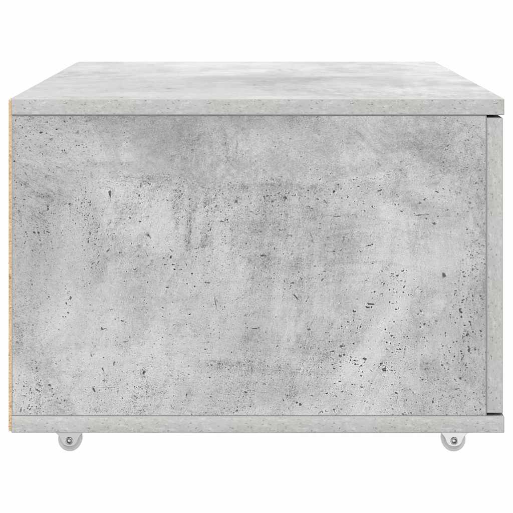 Lådans skåp med hjul Betonggrå 55 x 45 x 31 cm