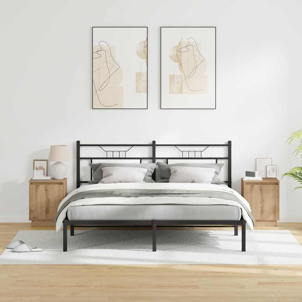 Nattduksbord 2 pcs Artisan Ek 39 x 34,5 x 50 cm Konstruerat trä