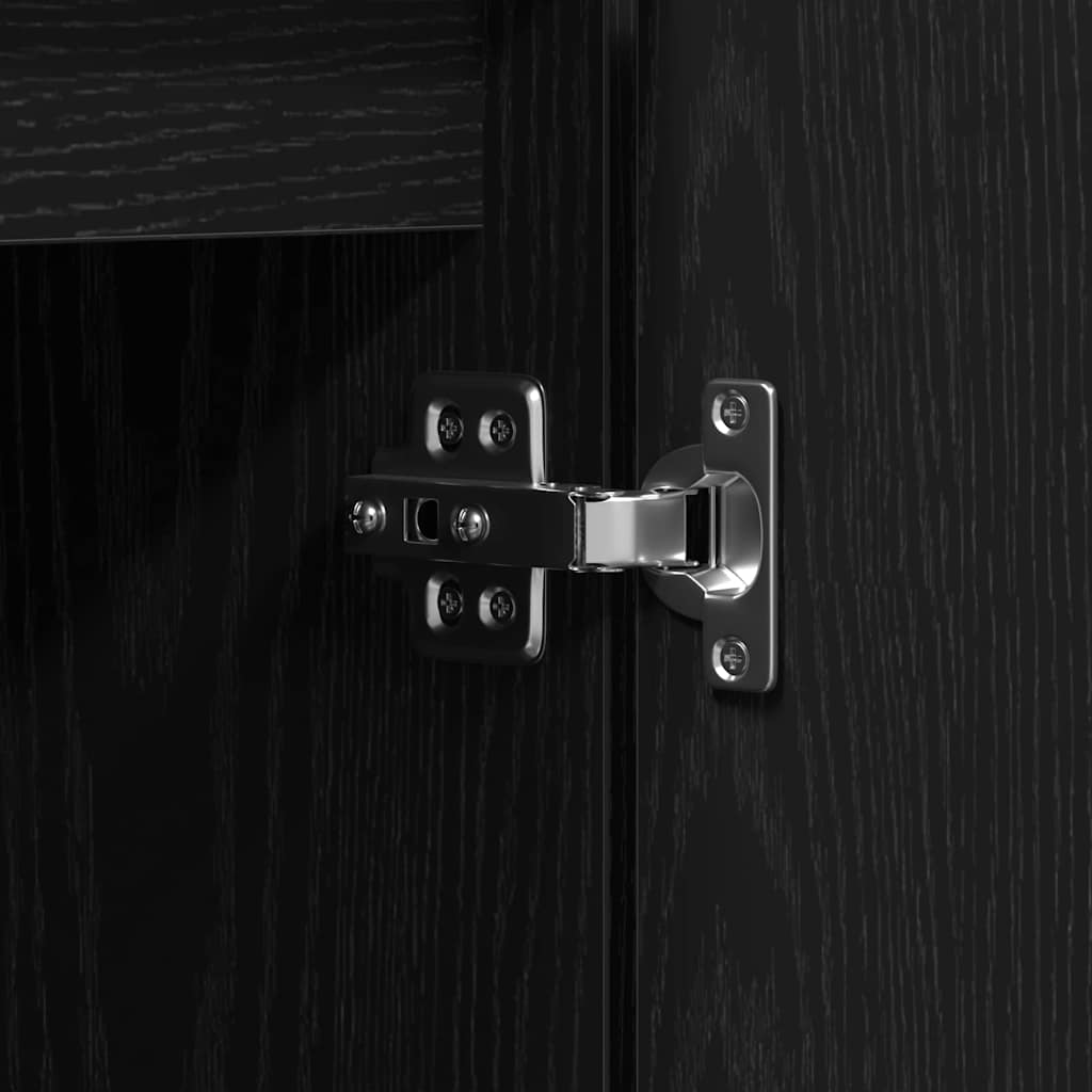 TV-skåp Svart Ek 100 x 38 x 49 cm Konstruerat trä