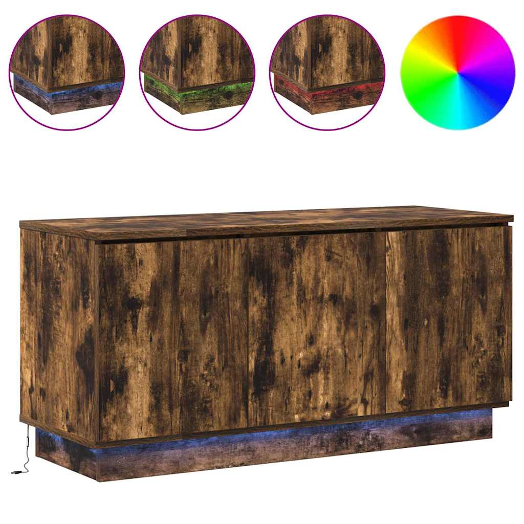 TV-skåp Rökt ek 100 x 38 x 49 cm Konstruerat trä