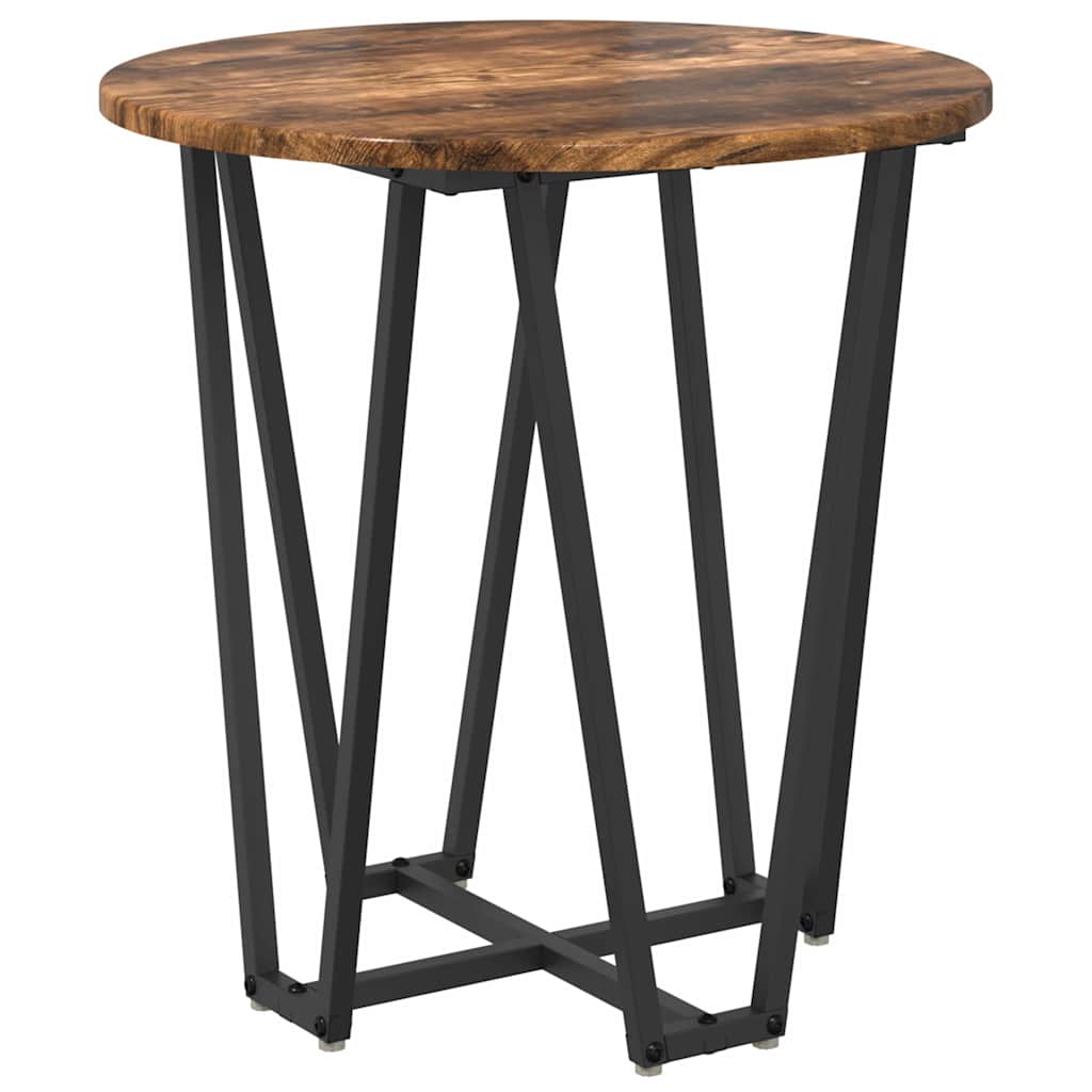 Sidobordsset 2 pcs Rökt Ek och Svart