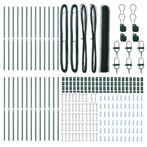 Stängselstolpe Grön 50 x 1,2 m (36 mm nät) Stål och PVC