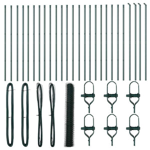 Stängselstolpe Grön 50 x 1,4 m (50 mm nät) Stål och PVC