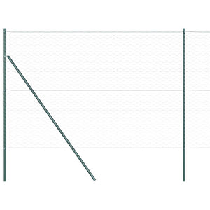 Stängselstolpe Grå 100 x 1,5 m (50 mm nät) Stål och PVC