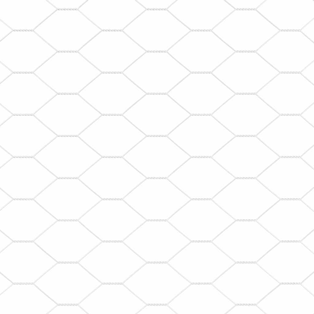 Staket med stolpar Silver 1 x 25 m PVC-belagd stål