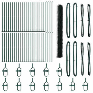 Stängselstolpe Grön 100 x 1,5 m (36 mm nät) Stål och PVC