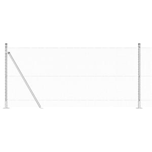 Stängselstolpe Silver 25 x 1 m (13 mm nät) Stål