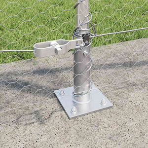 Stängselstolpe Silver 25 x 1 m (25 mm nät) Stål