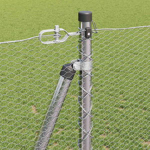 Stängselstolpe Silver 50 x 1,2 m (13 mm nät) Stål