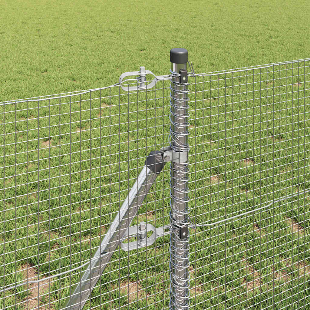 Stängselstolpe Silver 50 x 0,8 m (16 x 16 mm nät) Stål