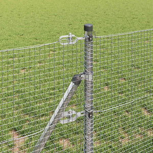 Stängselstolpe Silver 50 x 0,8 m (16 x 16 mm nät) Stål