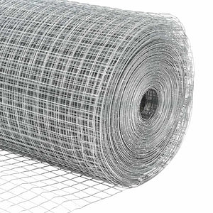 Stängselstolpe Silver 50 x 0,4 m (12 x 12 mm mesh) Stål