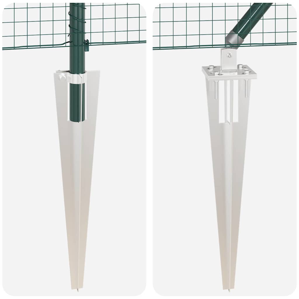 Stängselstolpe Grön 50 x 0,6 m (25 x 25 mm nät) Stål och PVC