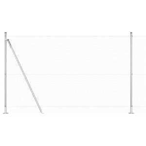 Stängselstolpe Silver 10 x 1,4 m (19 x 19 mm nät) Stål