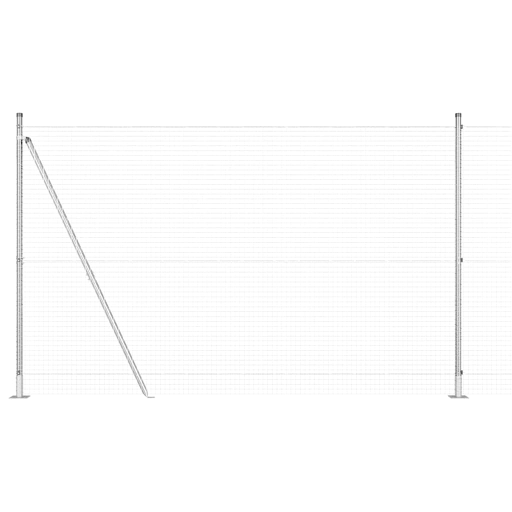 Stängselstolpe Silver 25 x 1,5 m (25 x 25 mm nät) Stål