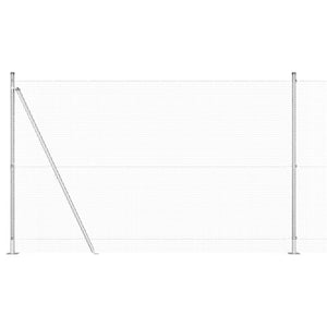 Stängselstolpe Silver 50 x 1,5 m (16 x 16 mm nät) Stål