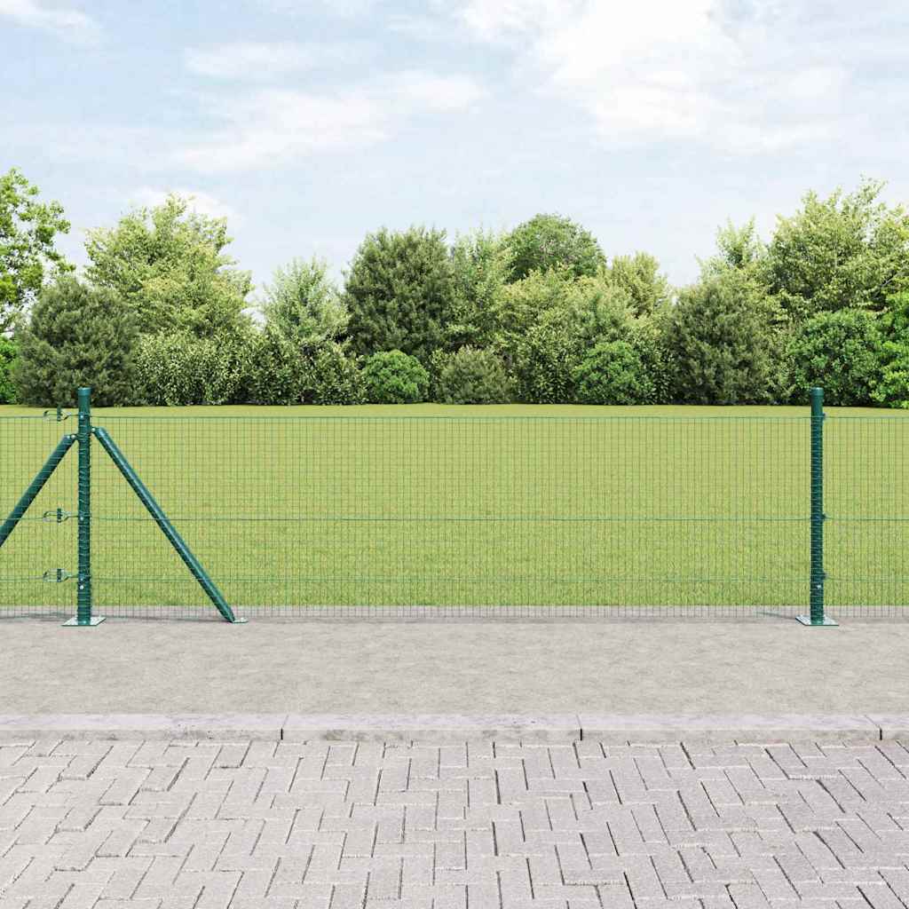 Stängselstolpe Grön 25 x 0,4 m (19 x 19 mm mesh) Stål och PVC