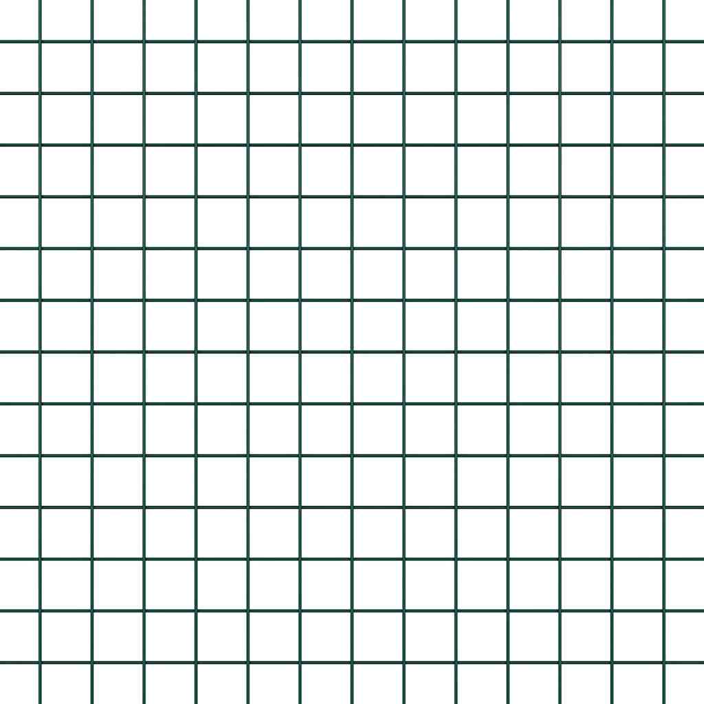 Stängselstolpe Grön 50 x 0,4 m (19 x 19 mm nät) Stål och PVC