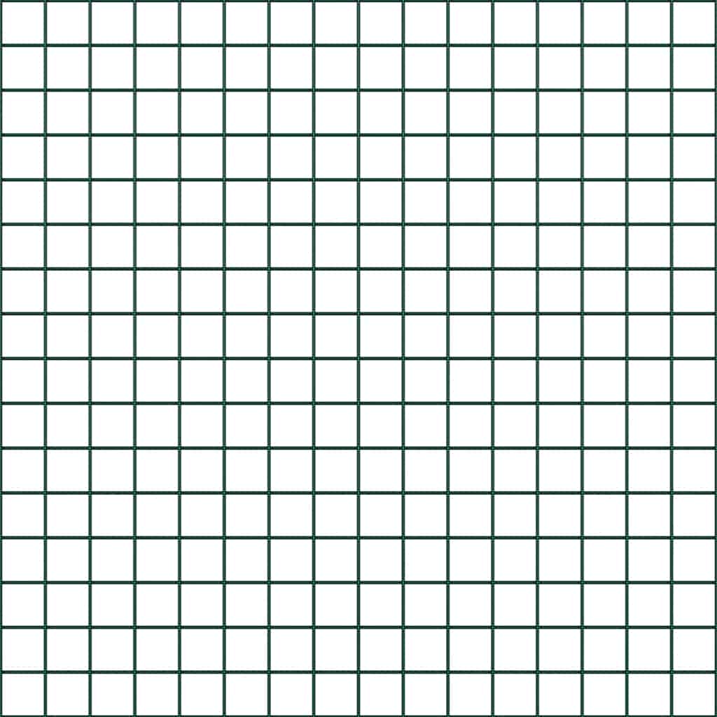 Stängselstolpe Grön 50 x 1,5 m (16 x 16 mm nät) Stål och PVC